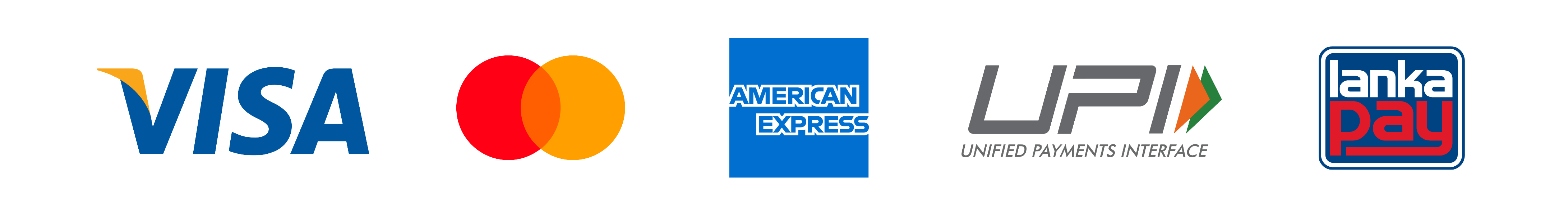 We accept Visa, MasterCard, UPI & more